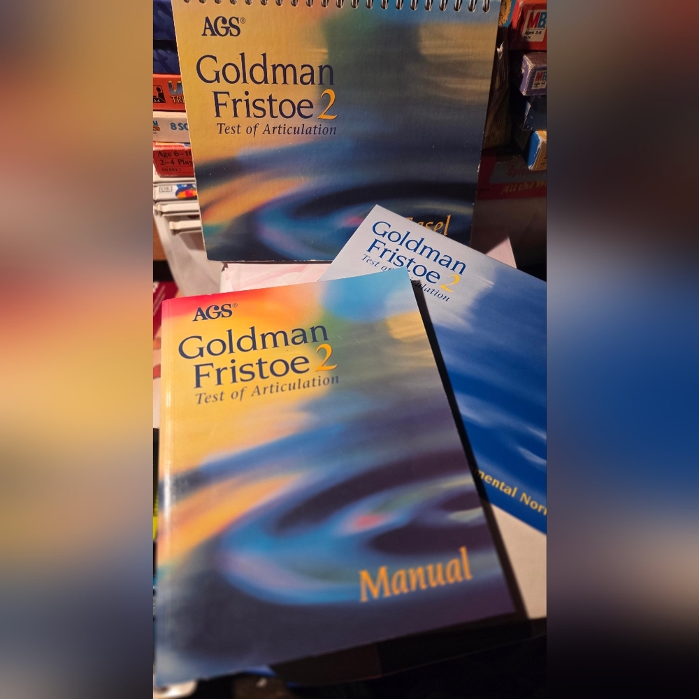 Goldman Fristoe 2 Manual - Blue and Yellow
